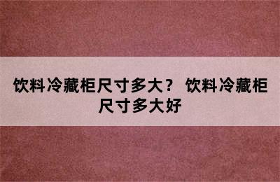 饮料冷藏柜尺寸多大？ 饮料冷藏柜尺寸多大好